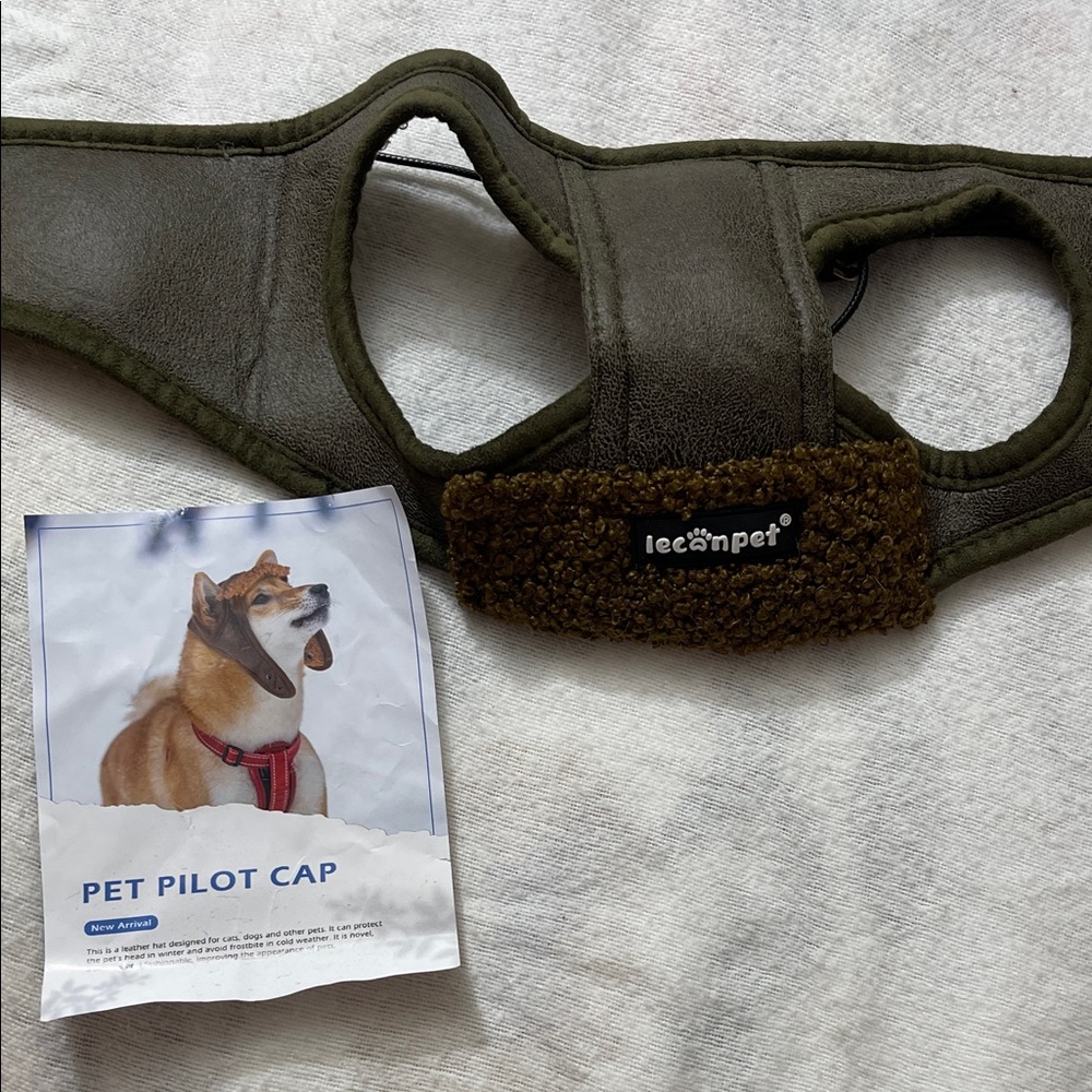 Ieconpet Soft Pet Pilot Cap for Dogs